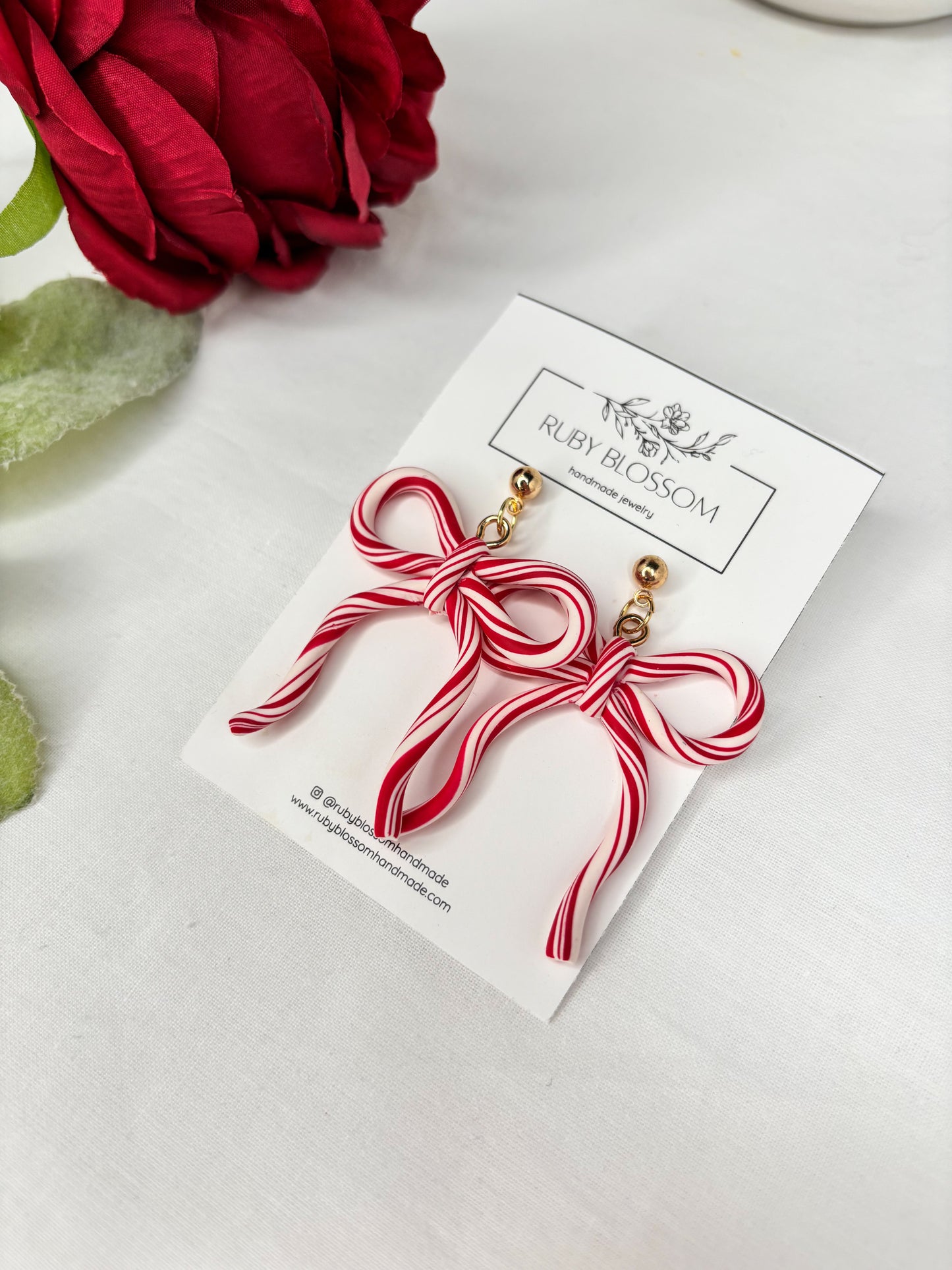 Candy Cane Bows