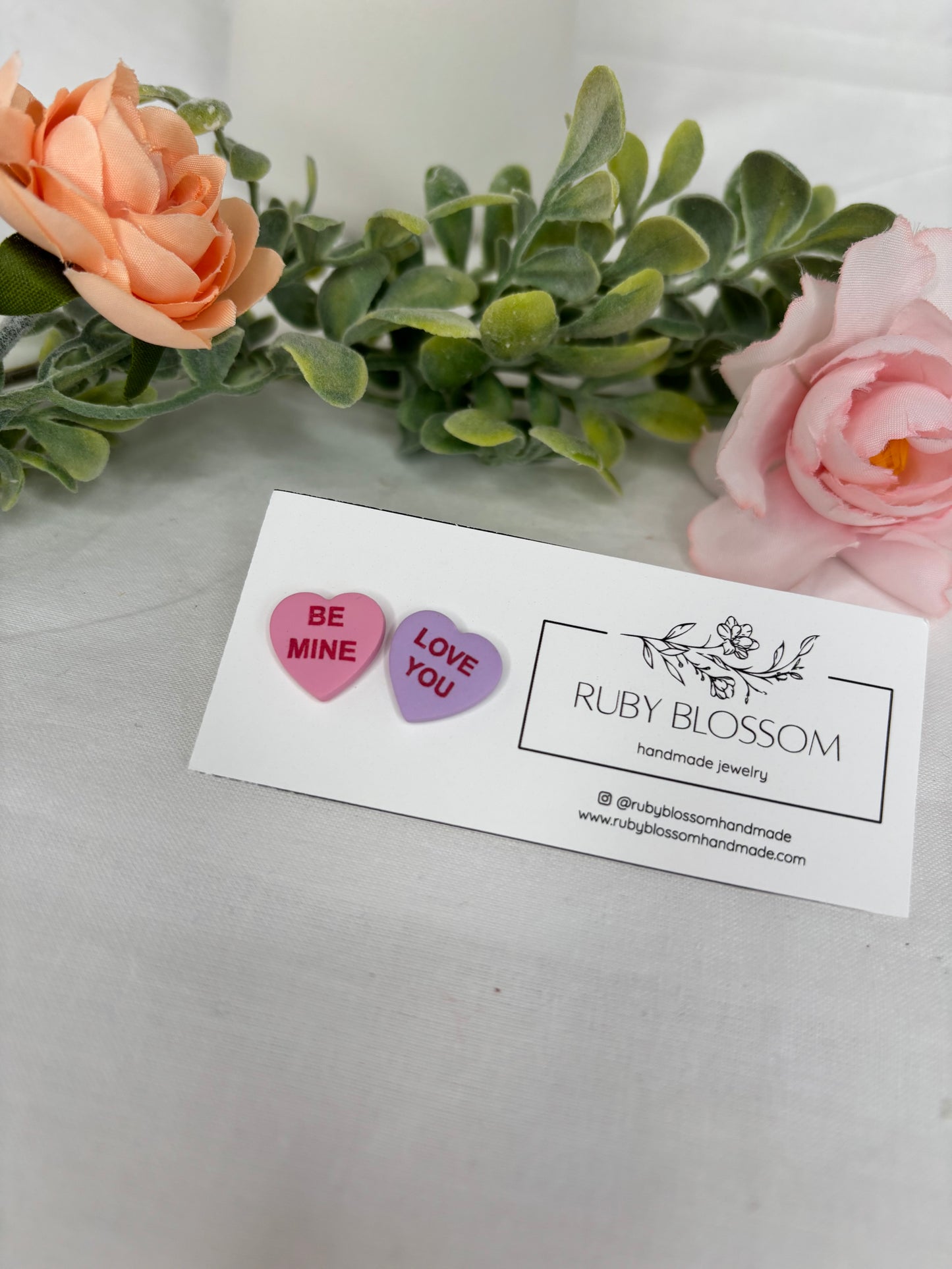 Conversation Heart Studs