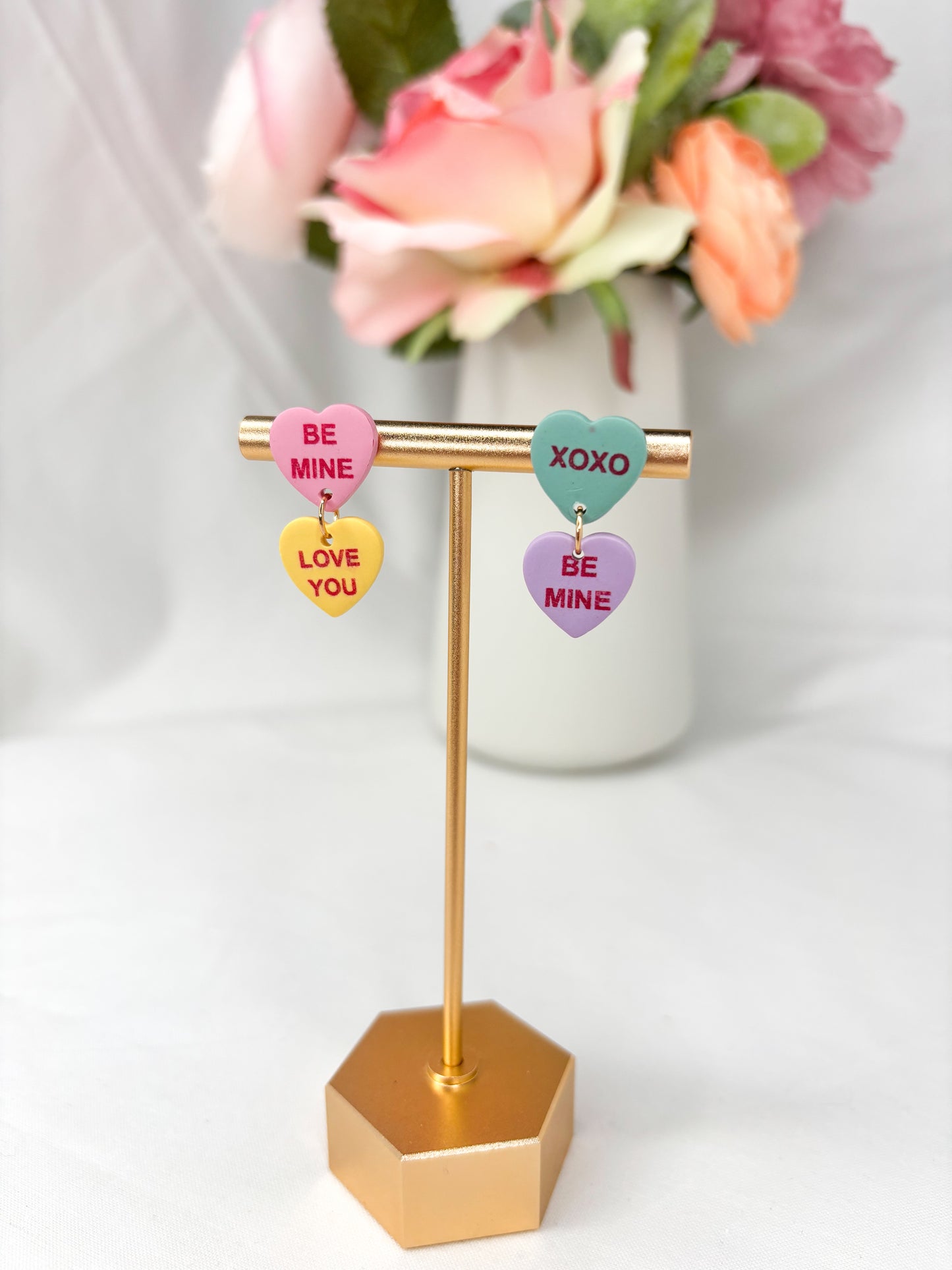 Small Conversation Heart Dangles