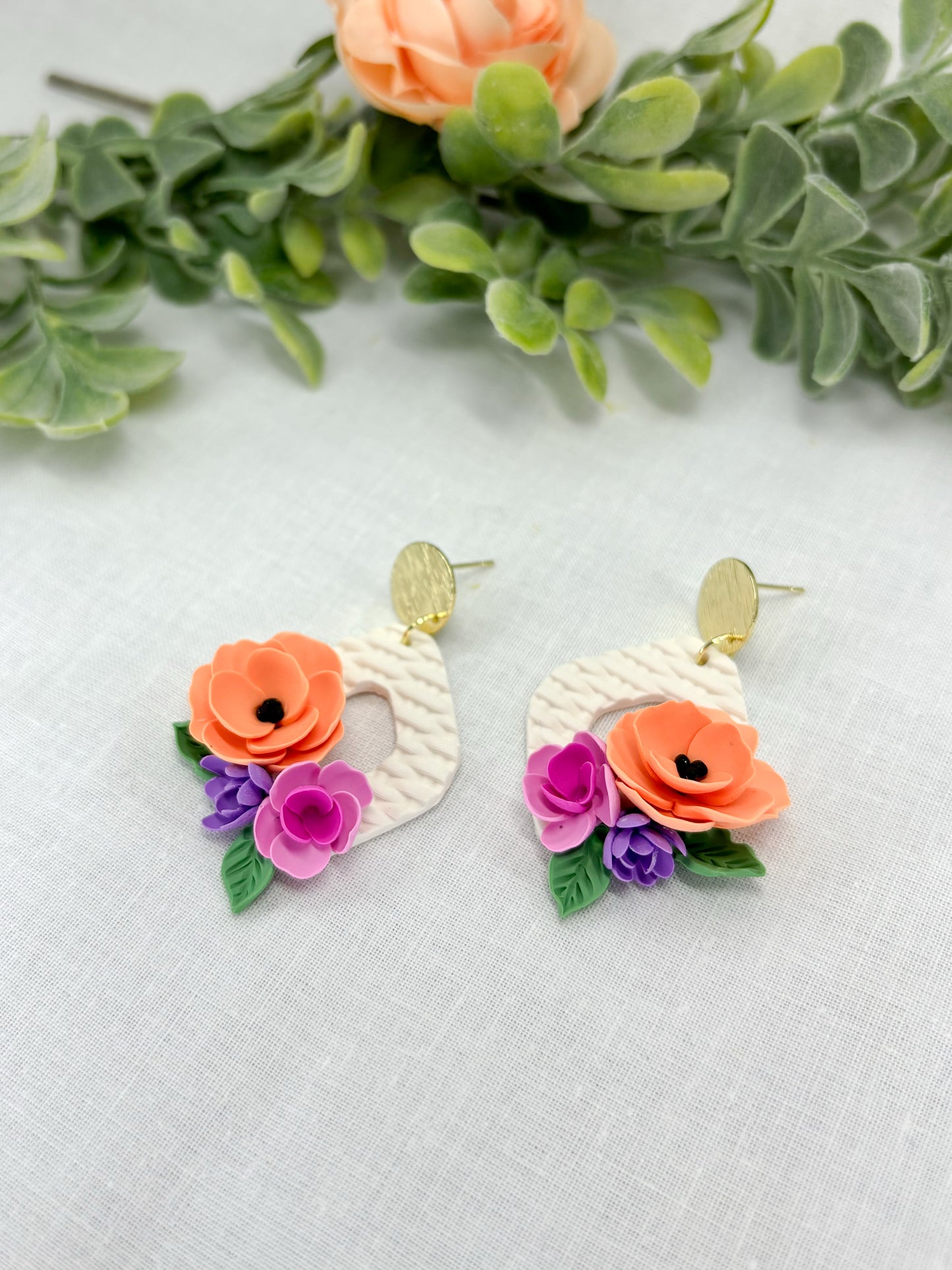 Spring floral dangles