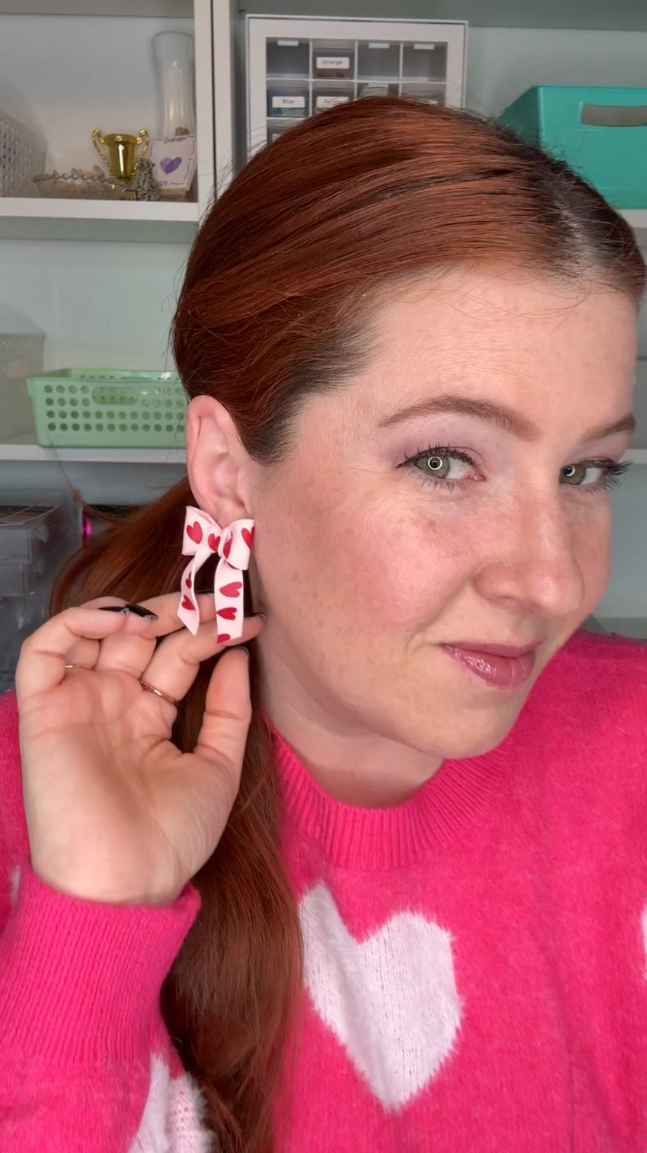 Coquette Valentine’s Bow Earrings