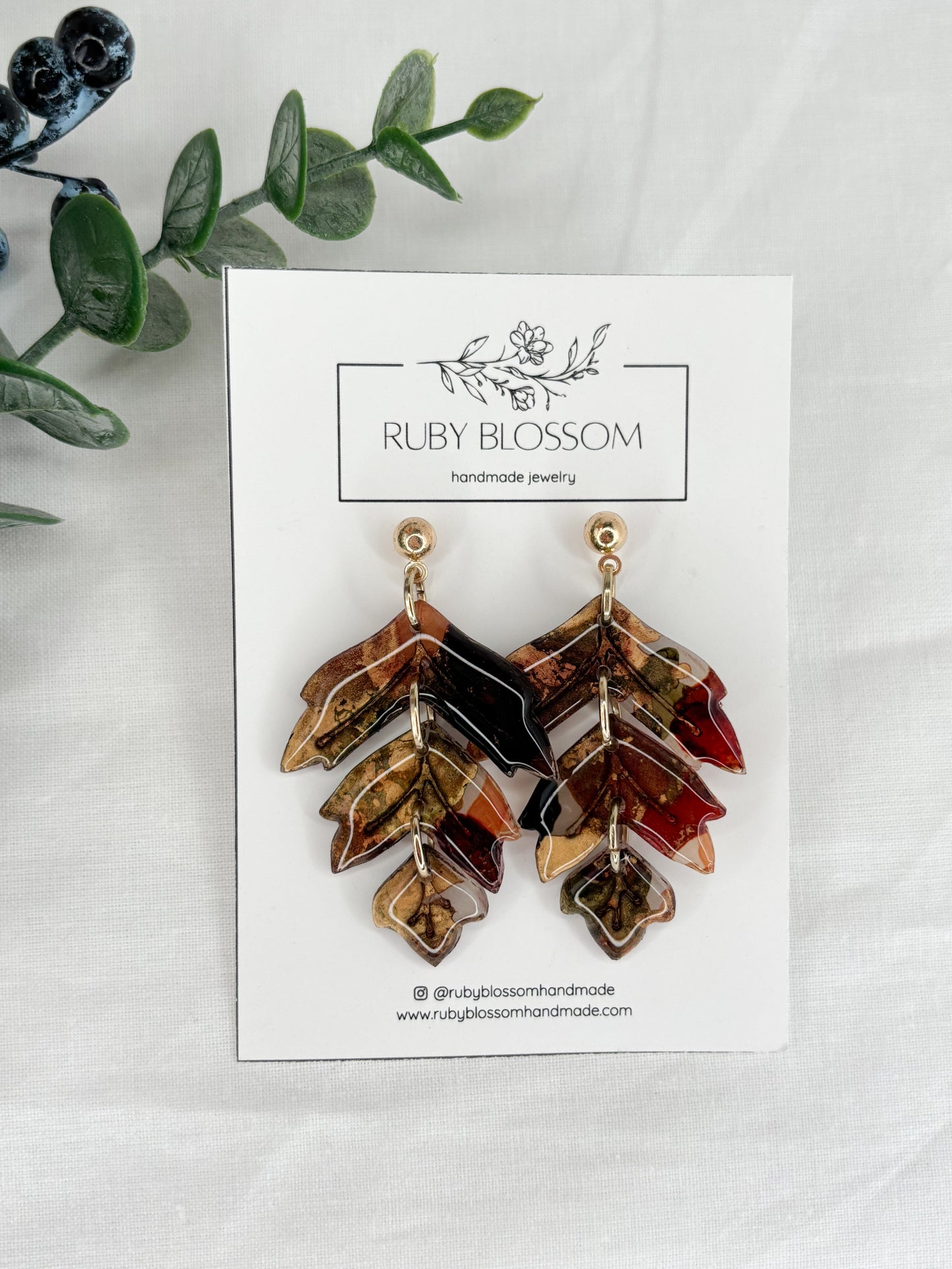 Large Fall Leaves Dangles