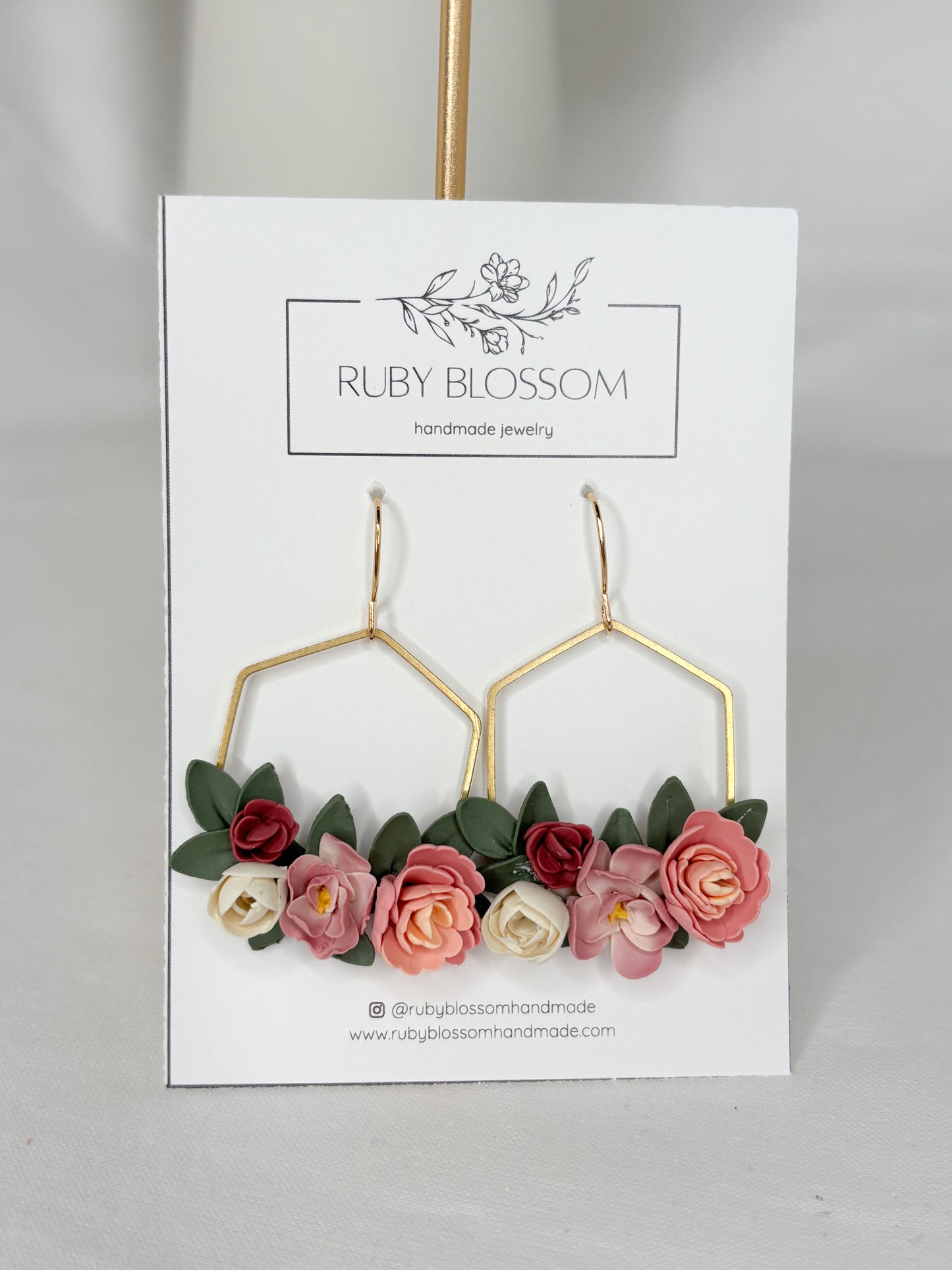 Blush Floral Earrings