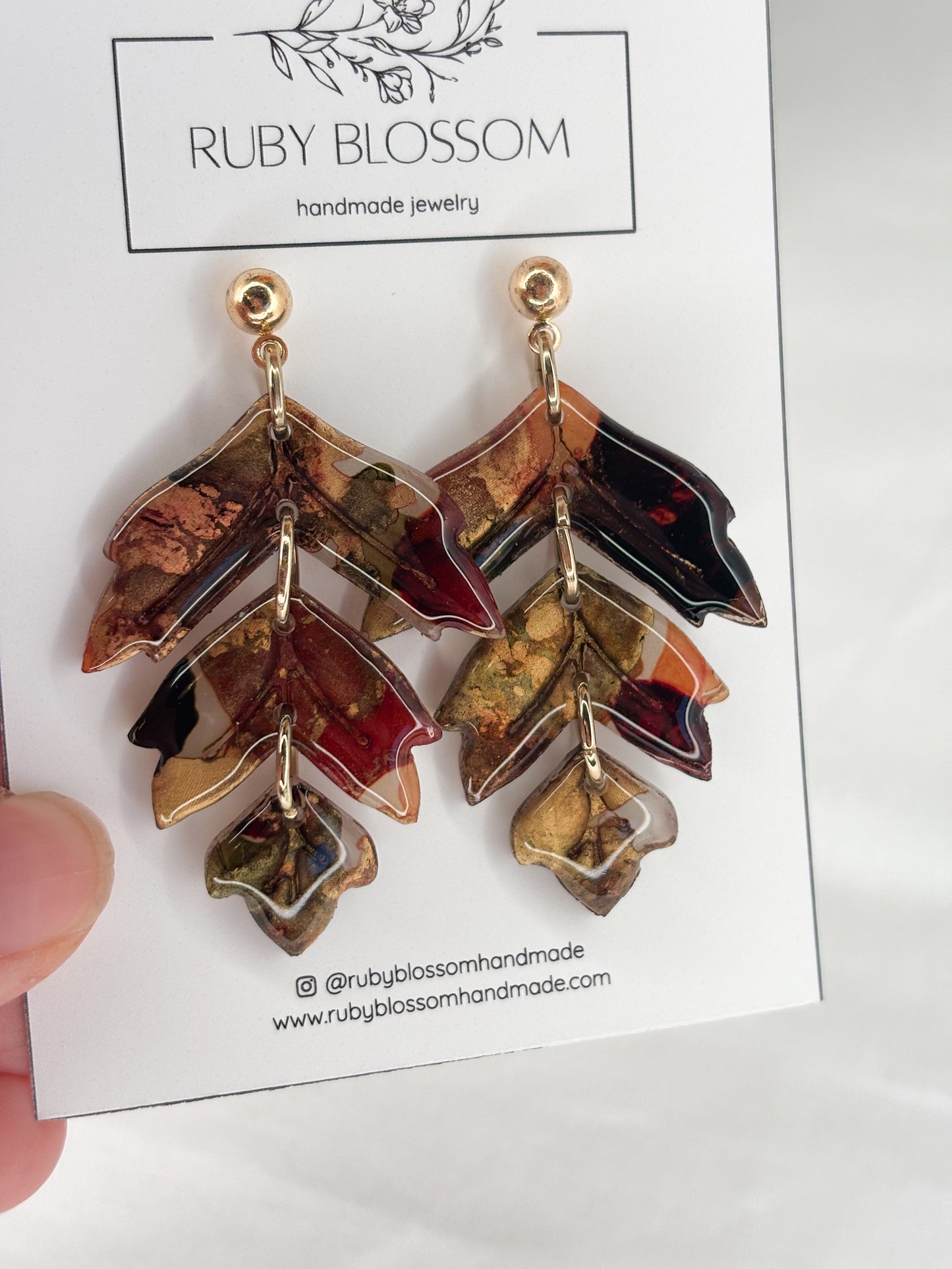 Large Fall Leaves Dangles