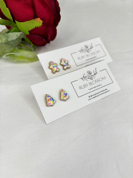 Sugar cookie stud earrings