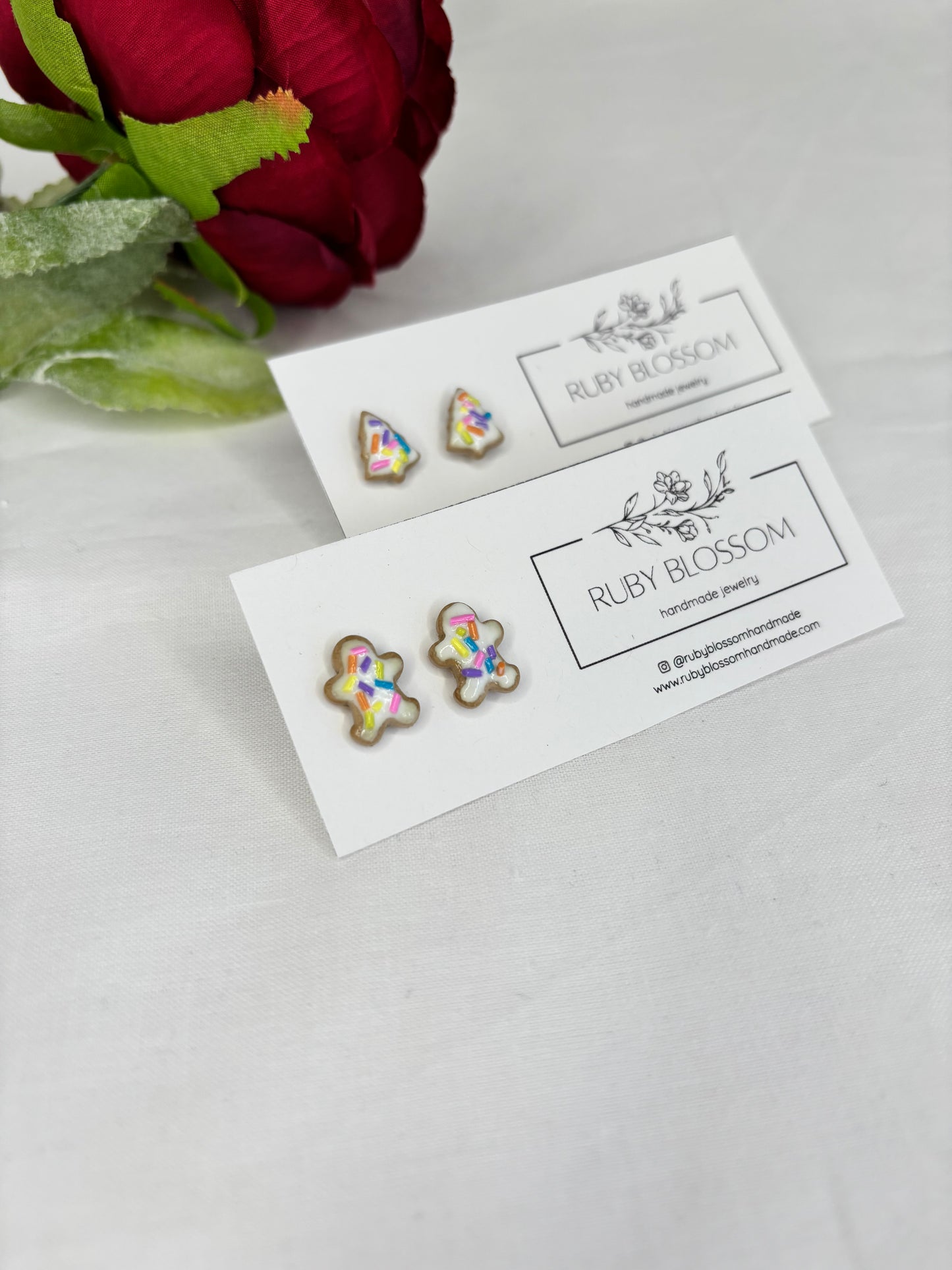 Sugar cookie stud earrings