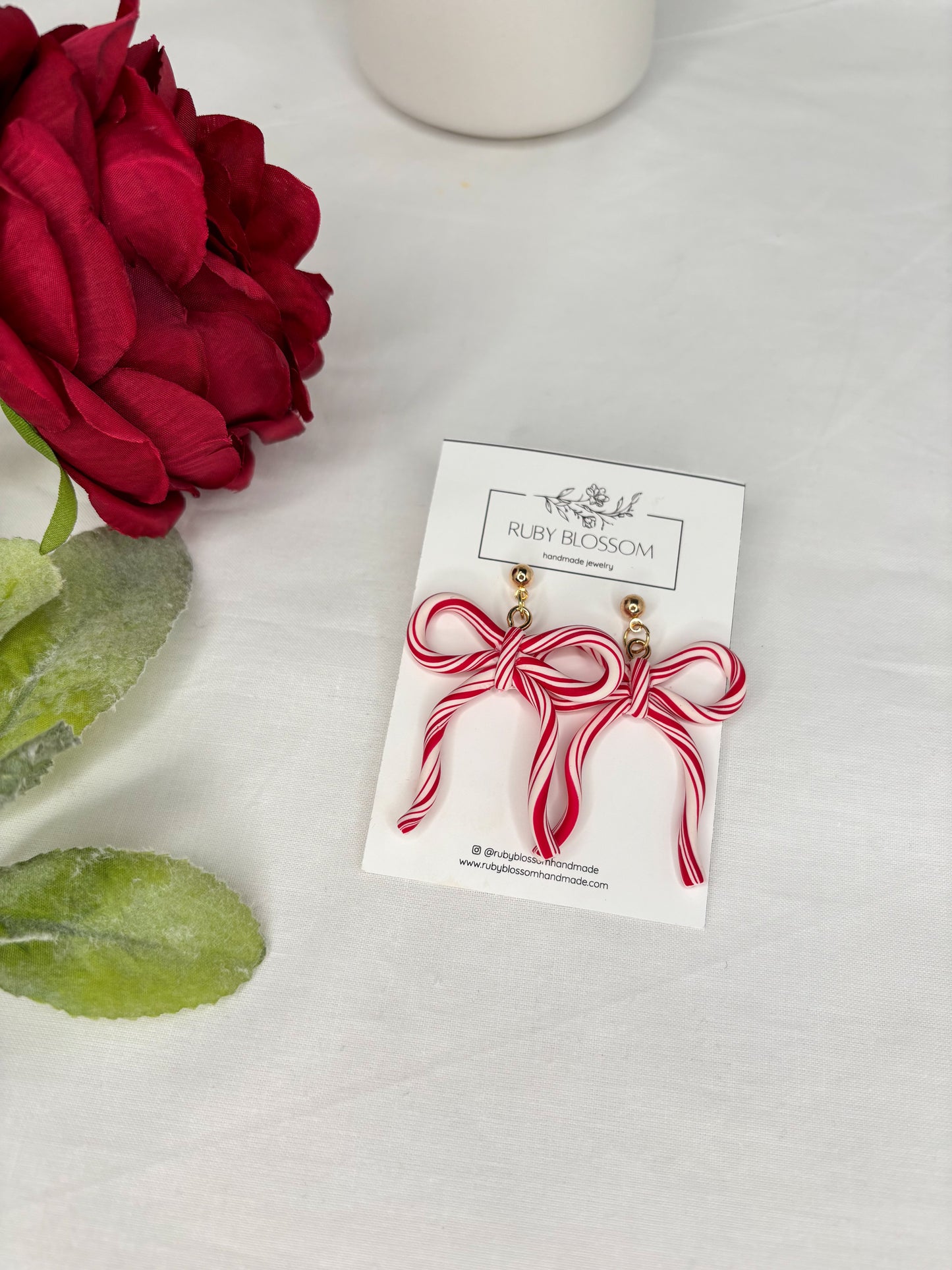 Candy Cane Bows