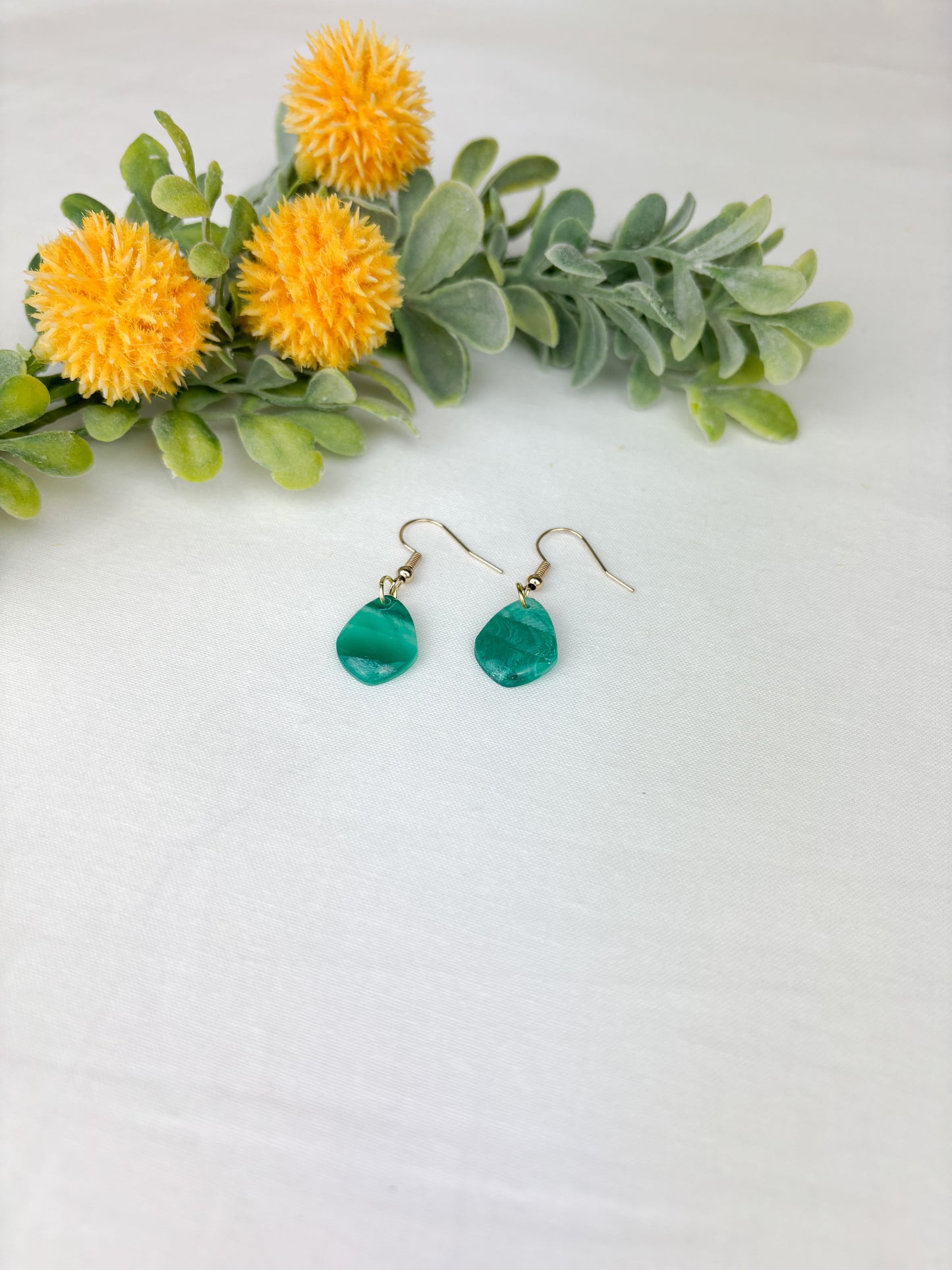 Small Teardrop Ocean Wave dangles