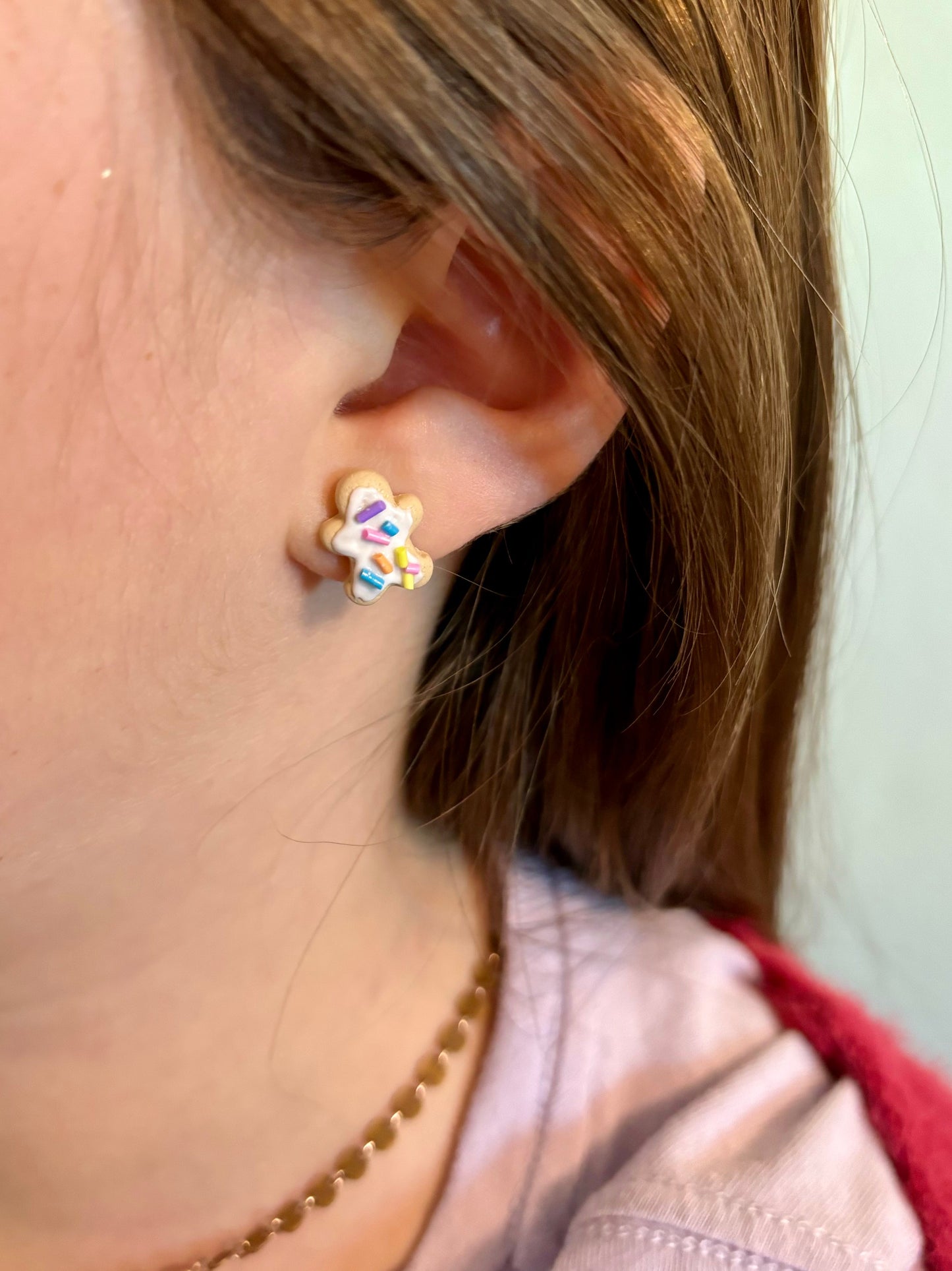 Sugar cookie stud earrings